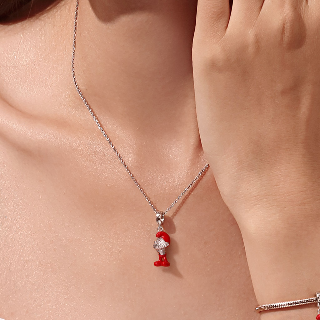 Gnoce Papa Smurf Pendant Dangle Charm_5