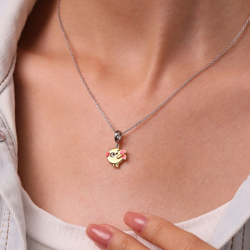 Gnoce Matching Choco's Heart Pendant Dangle Charm_5