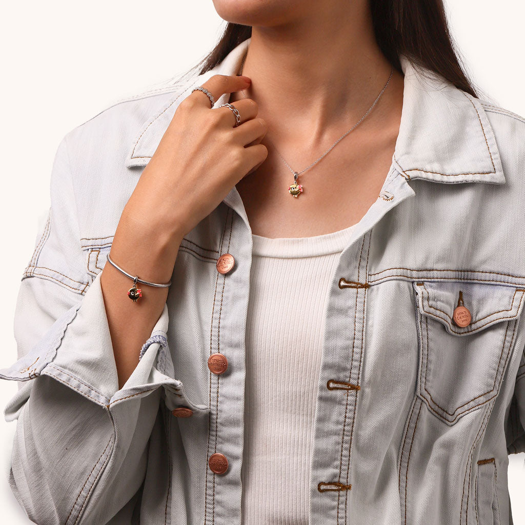 Gnoce Matching Choco's Heart  Pendant Dangle Charm_4