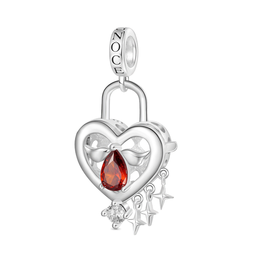 Gnoce Valentine's Day Love Lock Wireless LED Light Up Pendant Dangle Charm_2