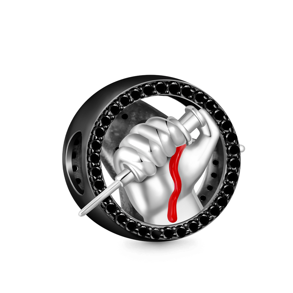 Gnoce Halloween Blood Hand Double-Sided Charm_2