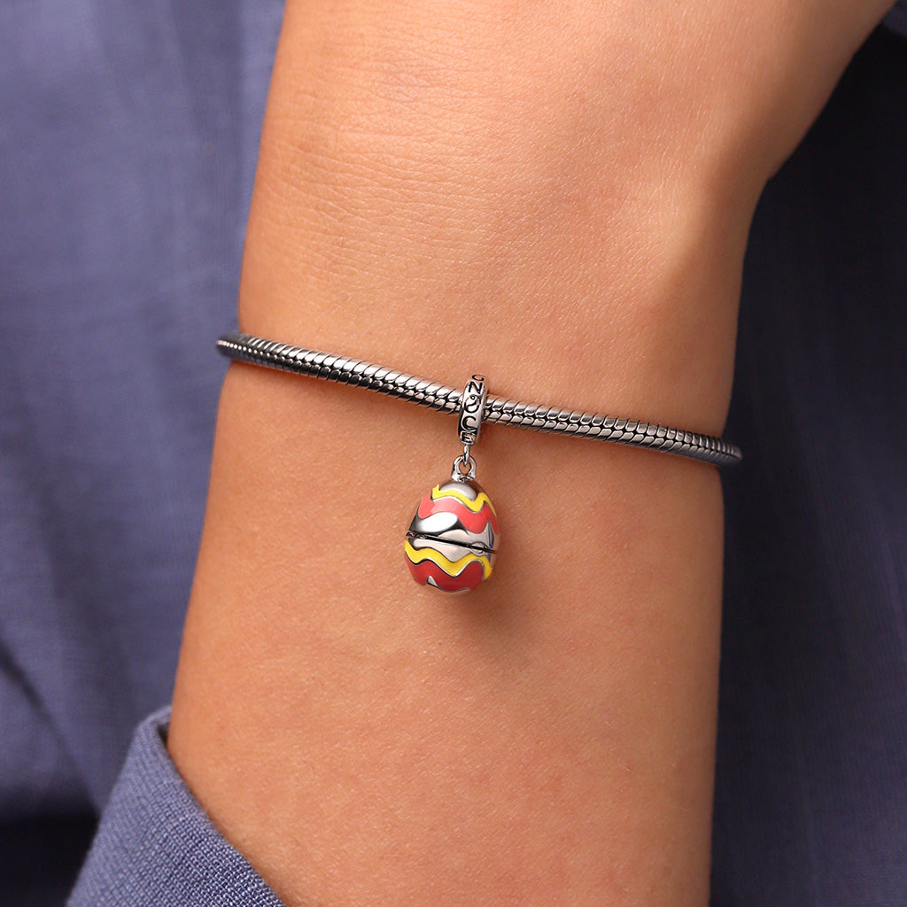 Gnoce Openable Easter Egg-Pocket Bear Pendant Dangle Charm_7