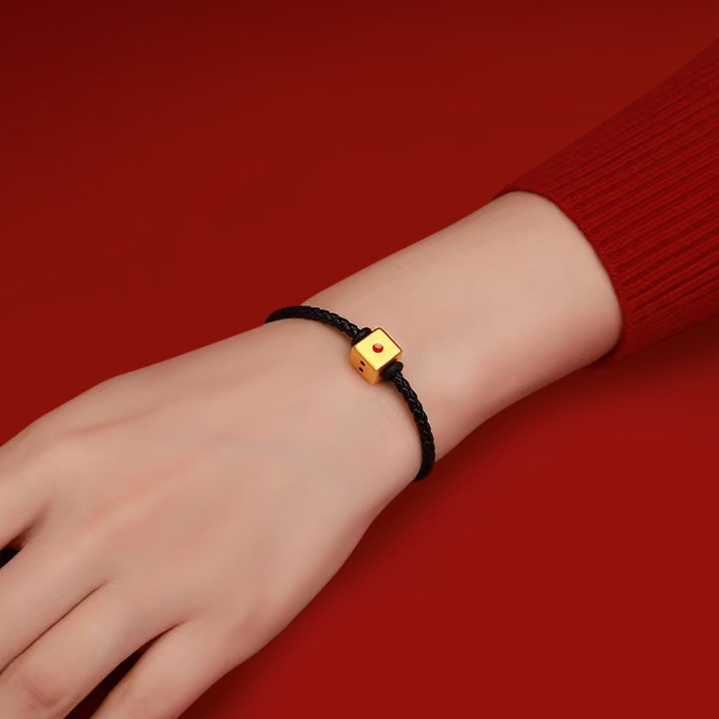 Gnoce Pure Gold Dice Wealth Charm_3