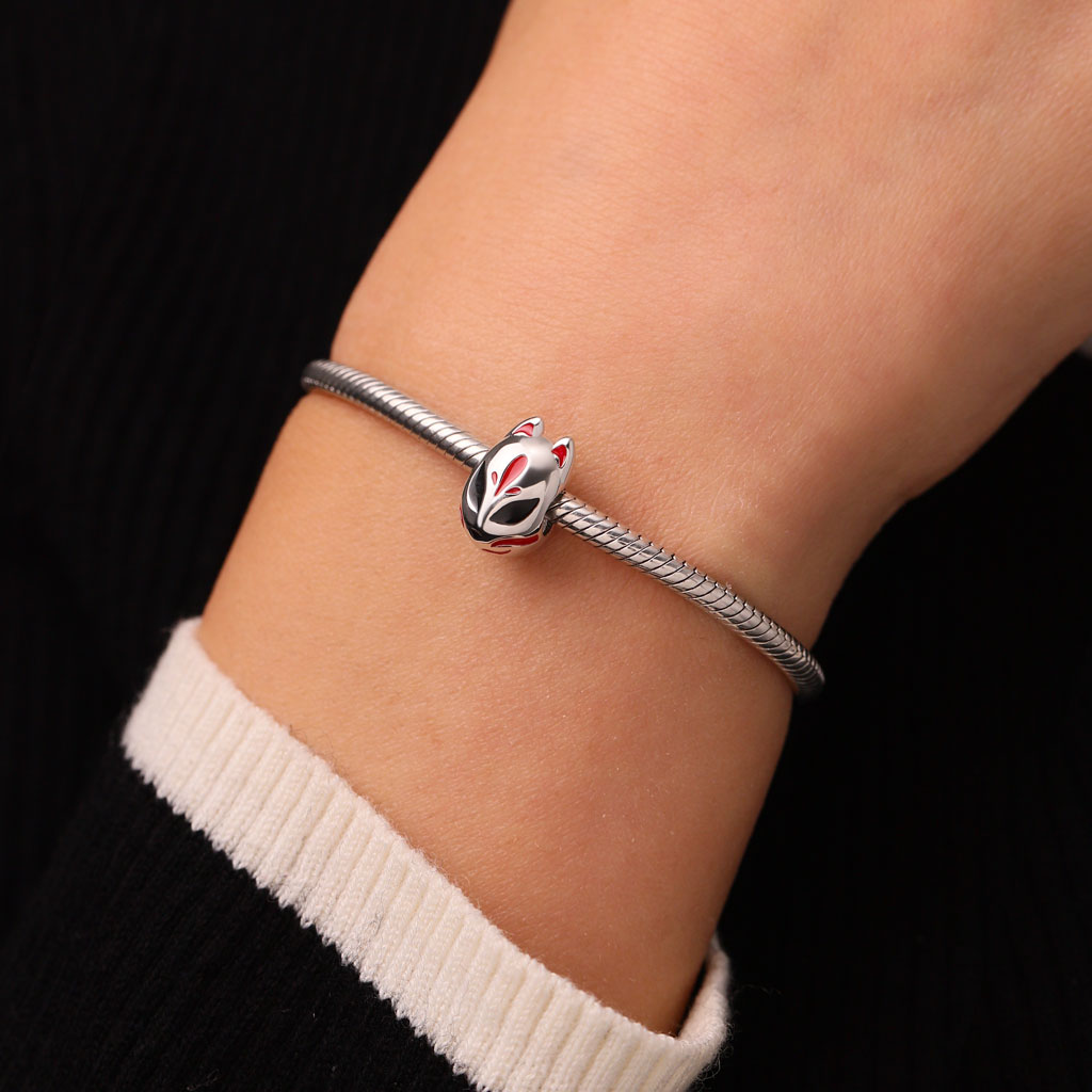 Gnoce Japanese Kitsune Fox Mask Charm_5