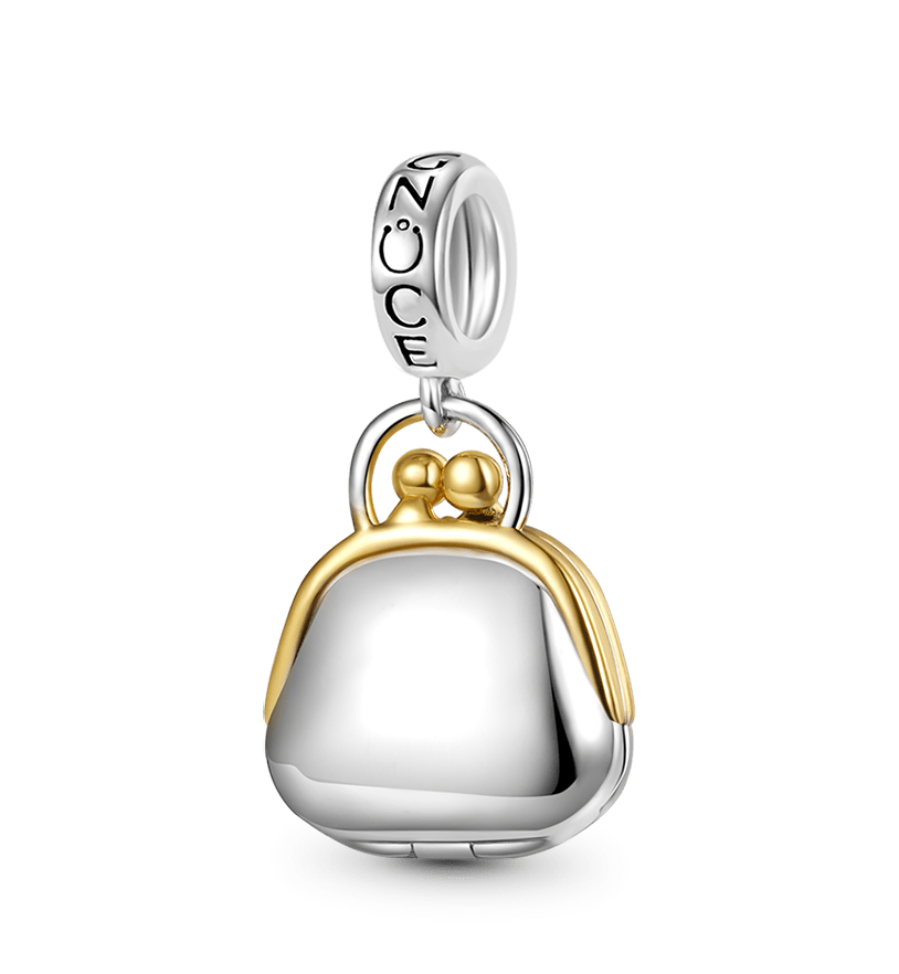 Gnoce Openable Purse & Lucky Penny Pendant Dangle Charm_2