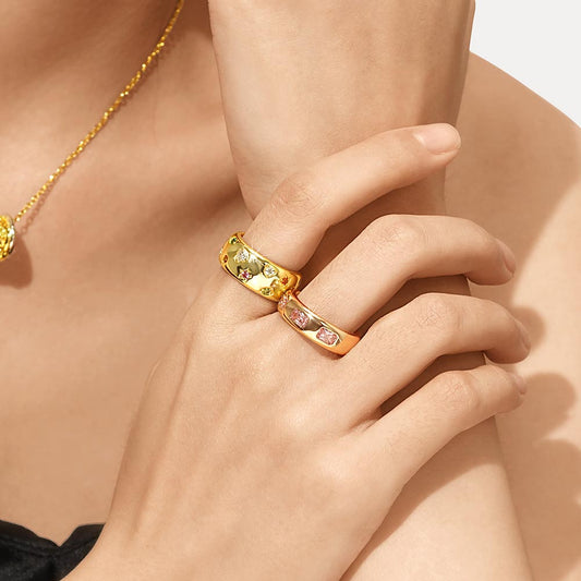 Gnoce Fancy Color Mixed Shape Vintage Ring_6