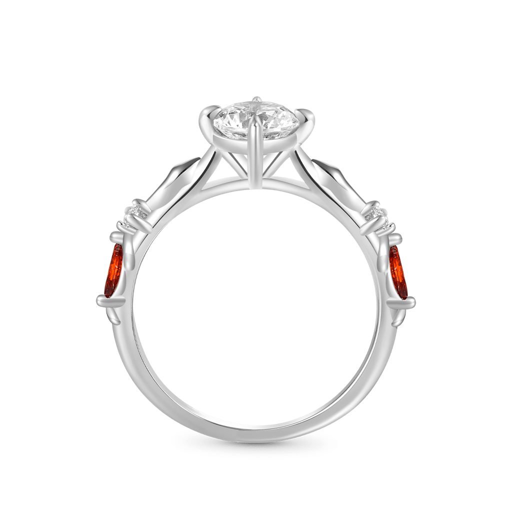 Gnoce Snake Hug White Diamond Ring_2