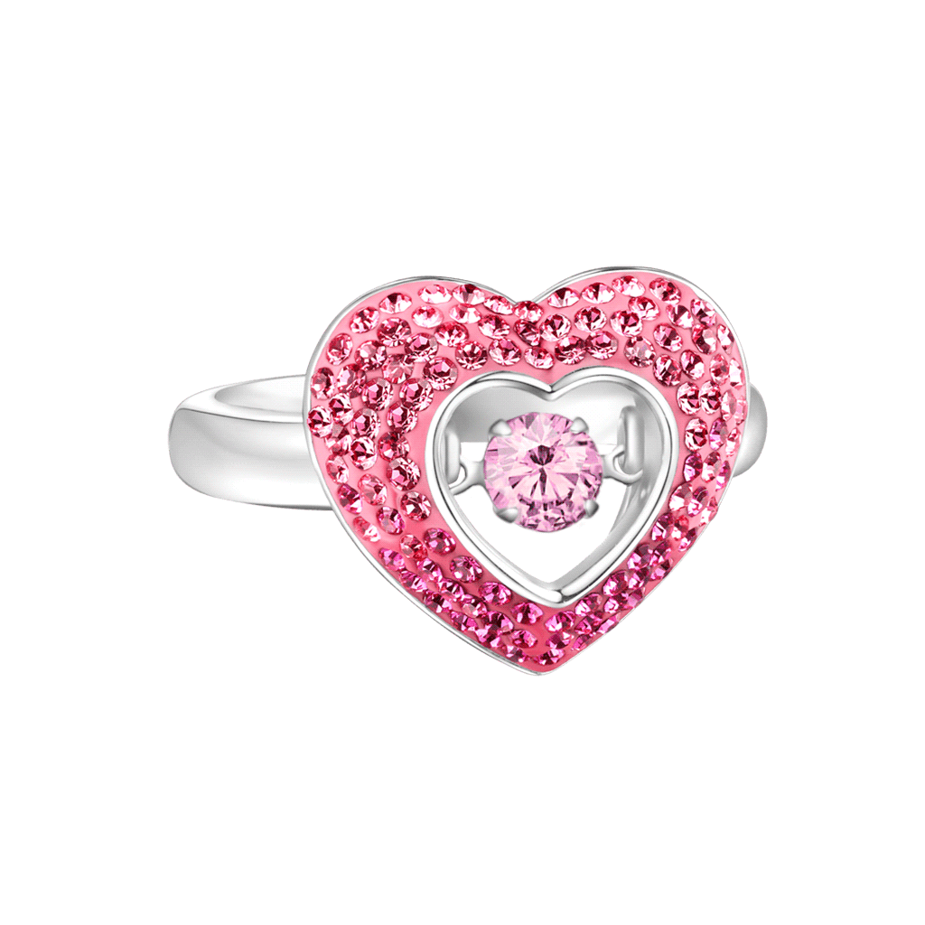 Gnoce Sparkling Pavé Heart Dancing Ring_1