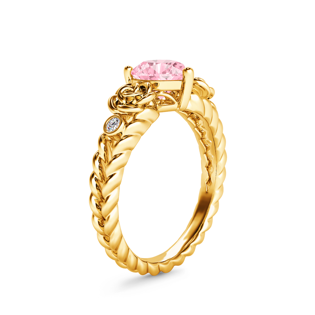 Gnoce Heart Rose Flower Engagement Ring_3