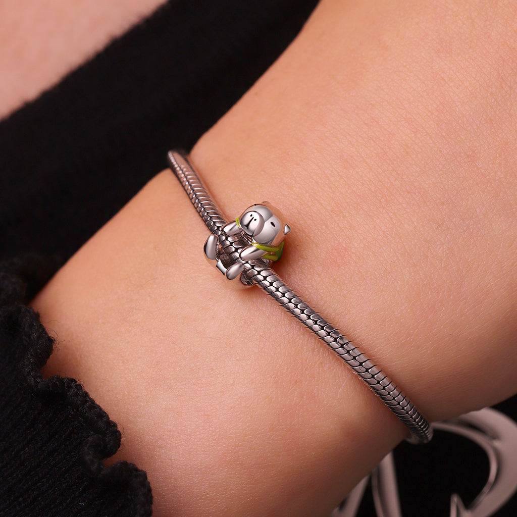 Gnoce Cute Capybara with Mini Turtle Charm_5