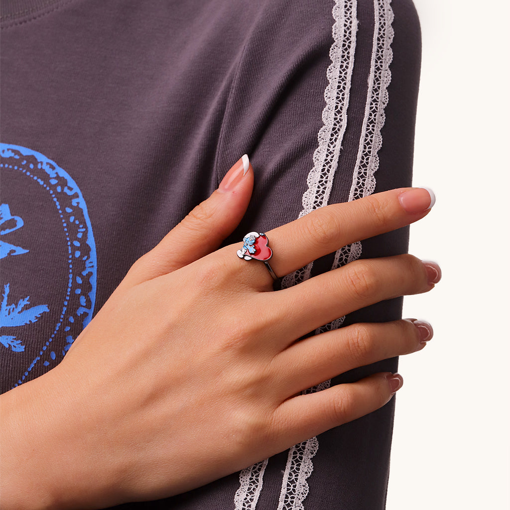 Gnoce Smurfs Ring x Valentine Love Hefty Smurf_4