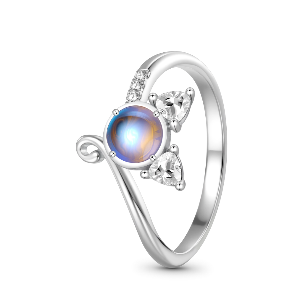 Gnoce Cat Moonstone Band Ring_2
