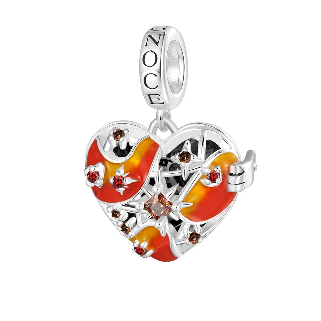 Gnoce Heart Solar System Wireless LED Glow Mars Pendant Dangle Charm_1