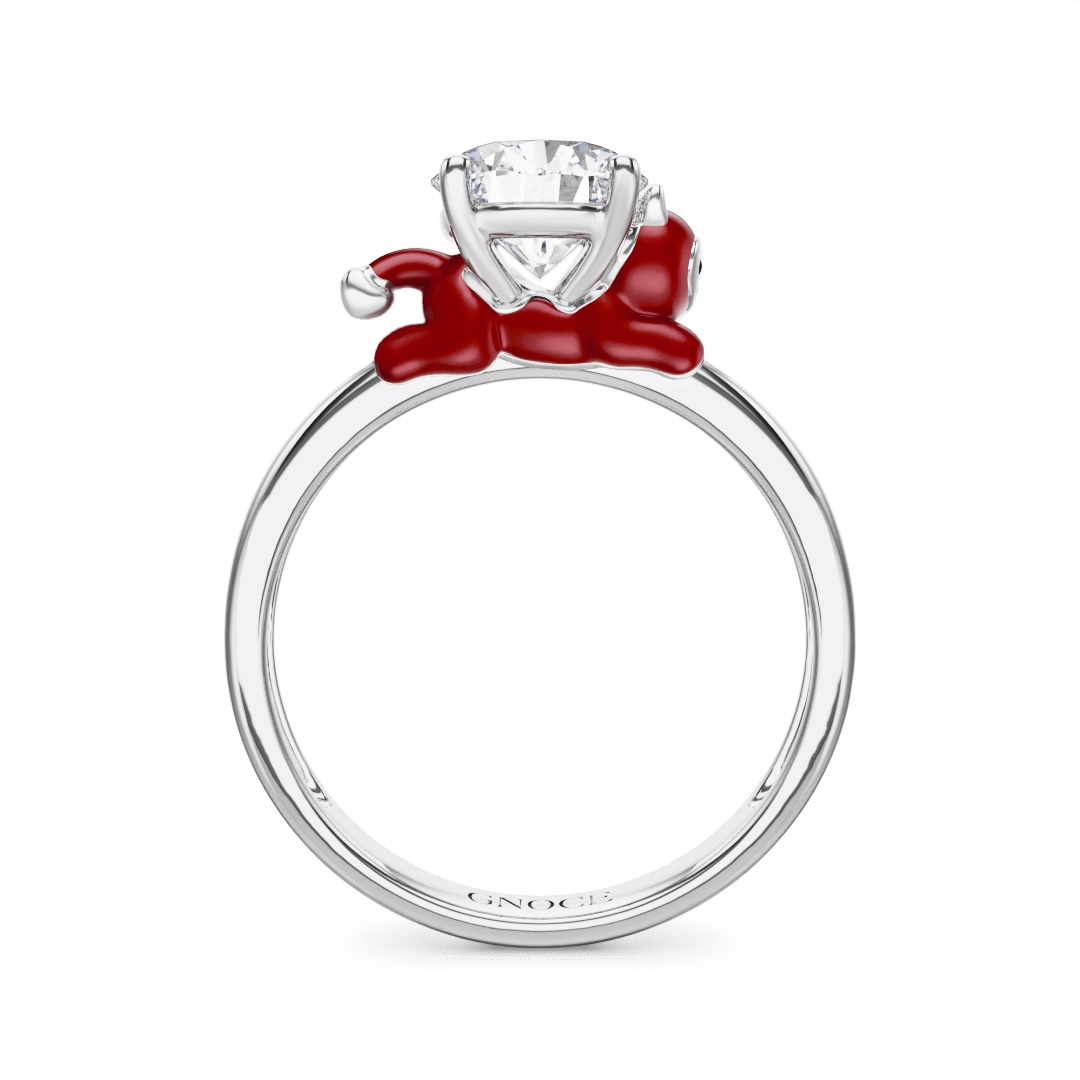 Gnoce Devil Embraces Moissanite Round Cut Ring_5
