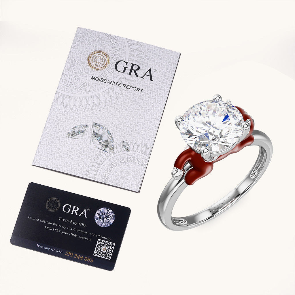 Gnoce Devil Embraces Moissanite Round Cut Ring_6