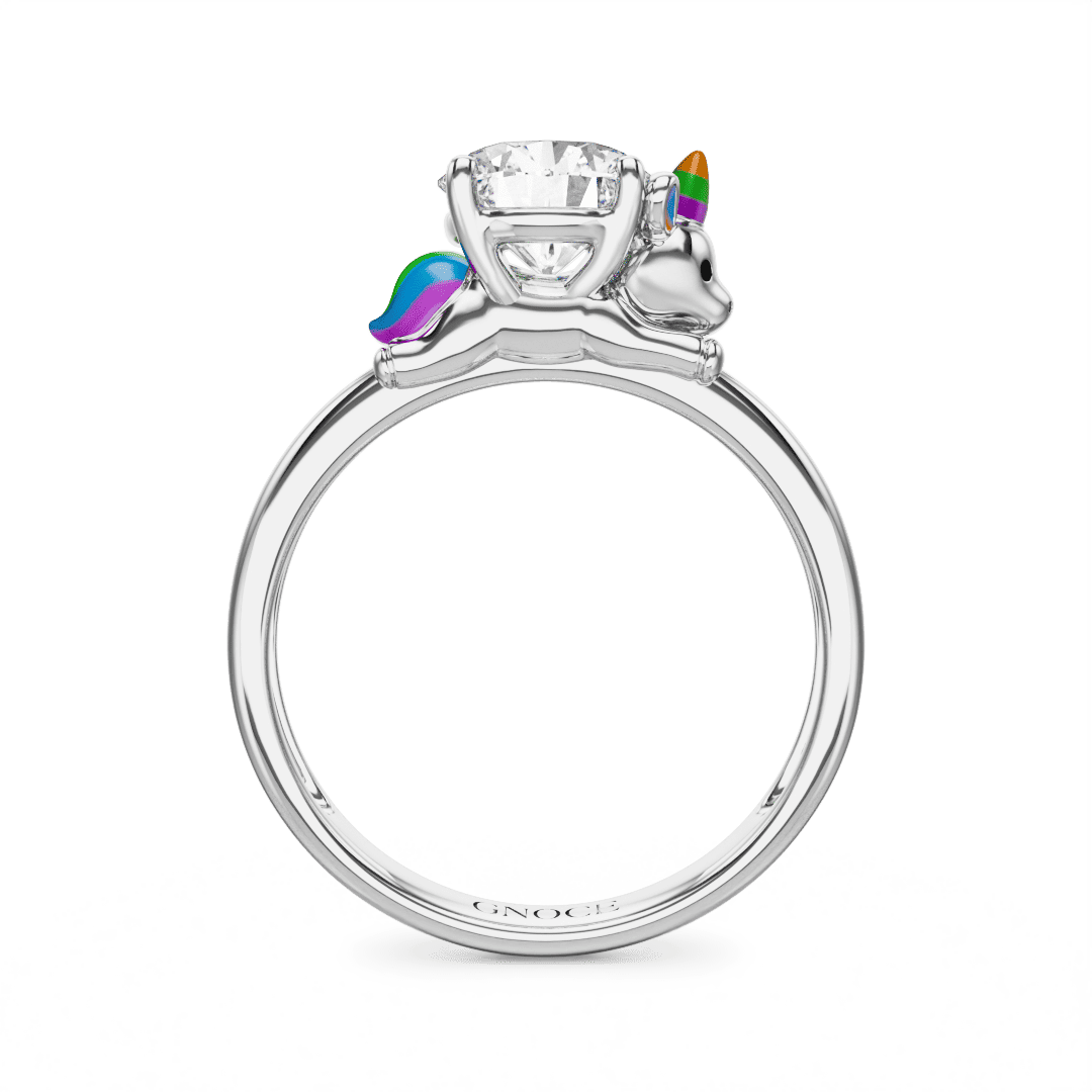 Gnoce Dreamy Unicorn Embrace Moissanite Ring_5