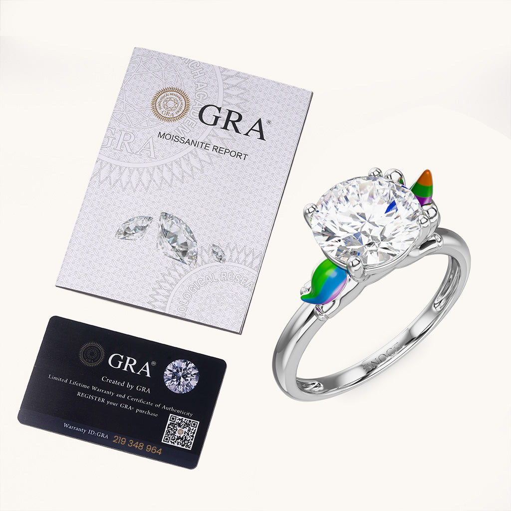 Gnoce Dreamy Unicorn Embrace Moissanite Ring_6