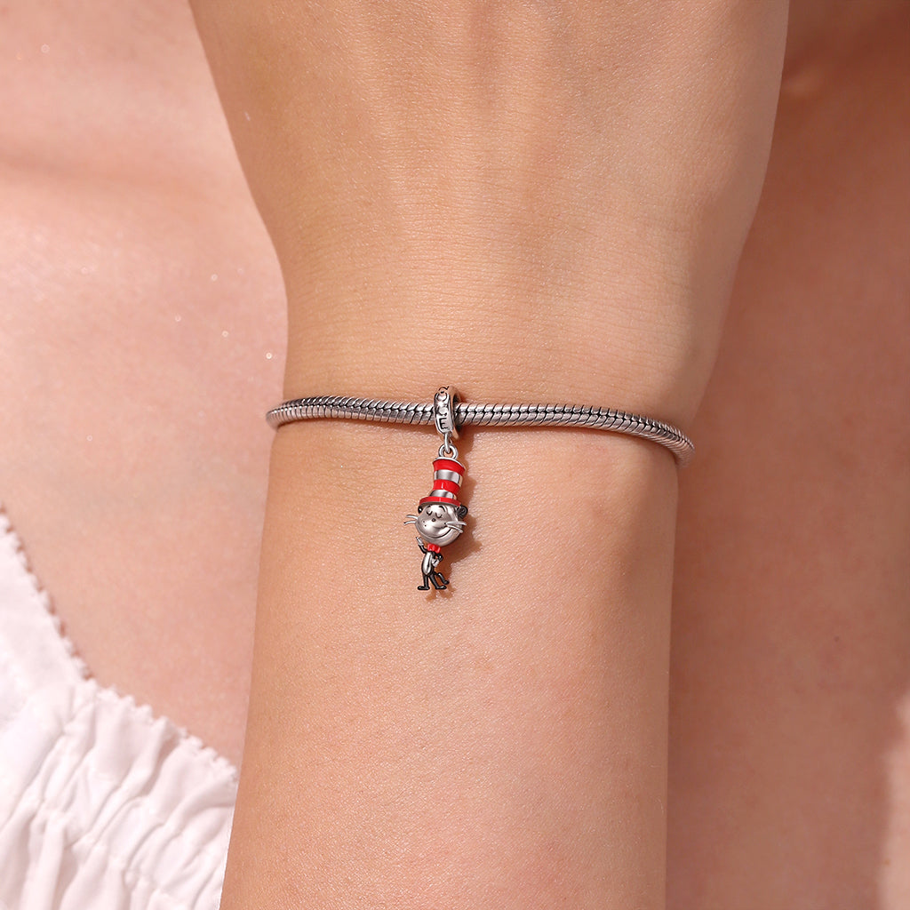 Gnoce The Cat in the Hat Popcat Pendant Dangle Charm_6