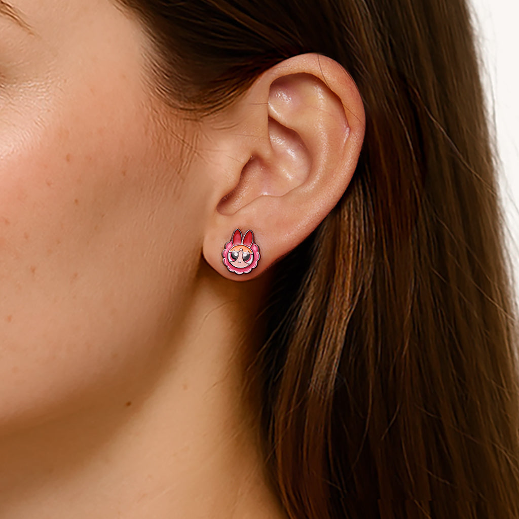 Gnoce The Powerpuff Girls Blossom Stud Earrings_5