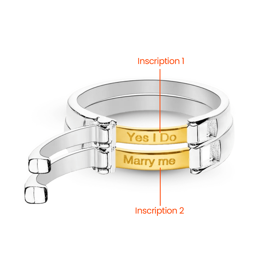 Gnoce Custom Engraved Buckle Couple Rings_2