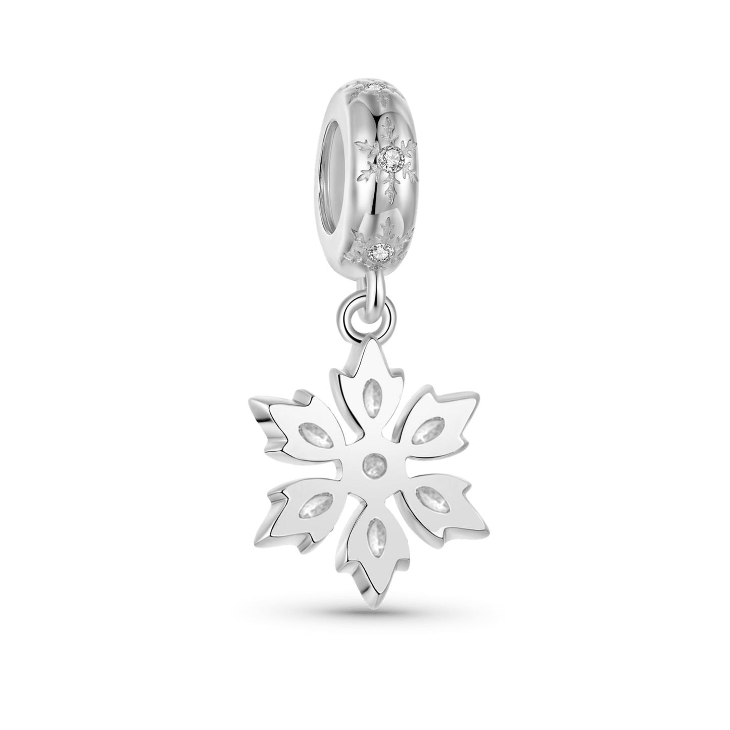 Gnoce Sparkling Snowflake Stopper Pendant_5