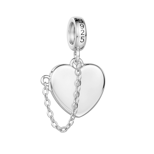 Gnoce Engravable Sun & Moon Heart Pendant Dangle Charm_7
