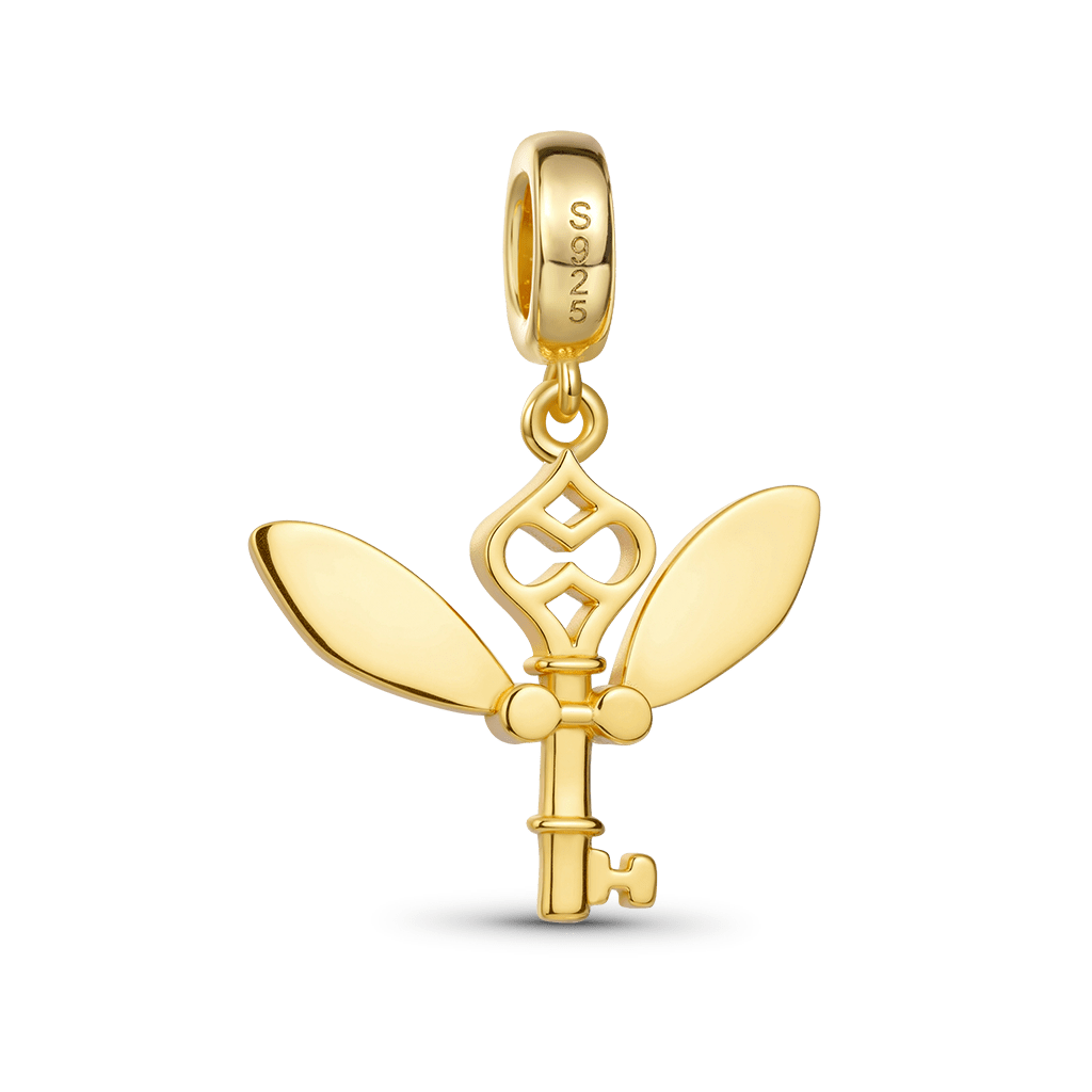 Gnoce Harry Potter Winged Key Pendant Dangle Charm_6
