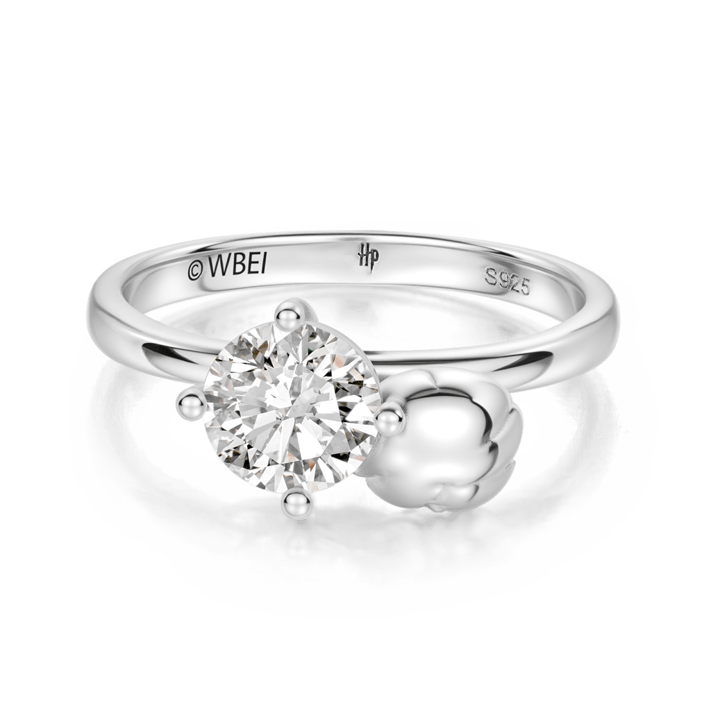 Gnoce Harry Potter Ron Weasley Embraces Moissanite Round Cut Ring_3