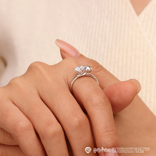 Gnoce Harry Potter Ron Weasley Embraces Moissanite Round Cut Ring_2