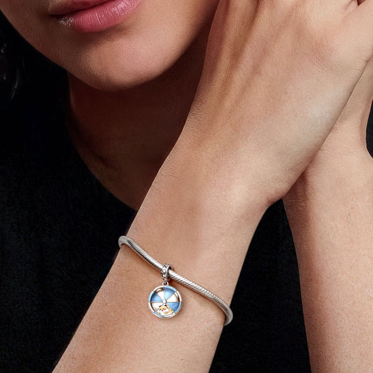 Gnoce Hamster Parkour Rotating Pendant Dangle Charm_2