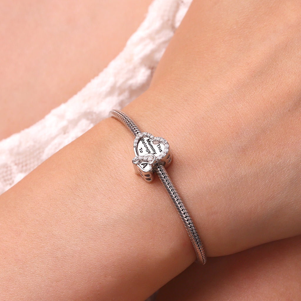 Gnoce Mom Heart Personalized Photo Charm_4