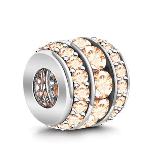 Gnoce "Lucky June" Alexandrite June Birthstone 925 Sterling Silver Fit For Bracelet Necklace and Choker Gift for her Mom Bead Charm_2