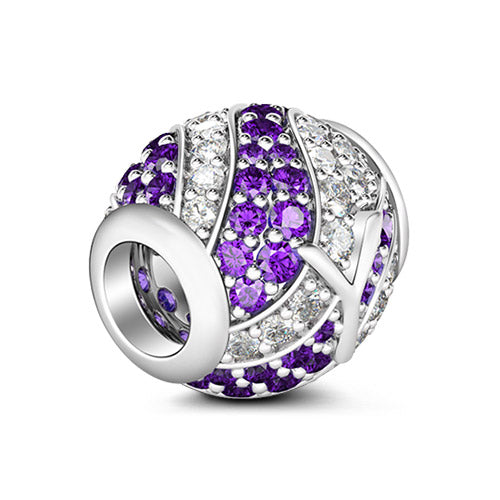 Gnoce “Letter Y with Special Meaning for Special Person ”Made of 925 Sterling Silver Amethyst & Clear CZ Letter Y Charm_2
