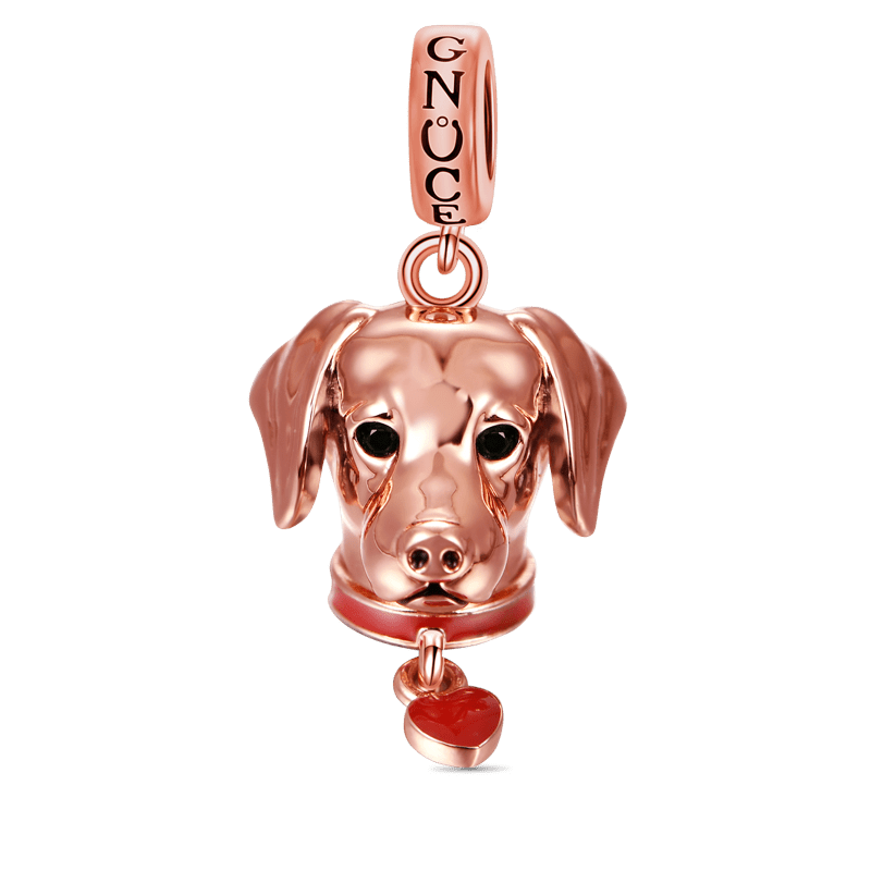 Labrador Pendant Dangle Charm Sterling Silver 18k Rose Gold Plated_1