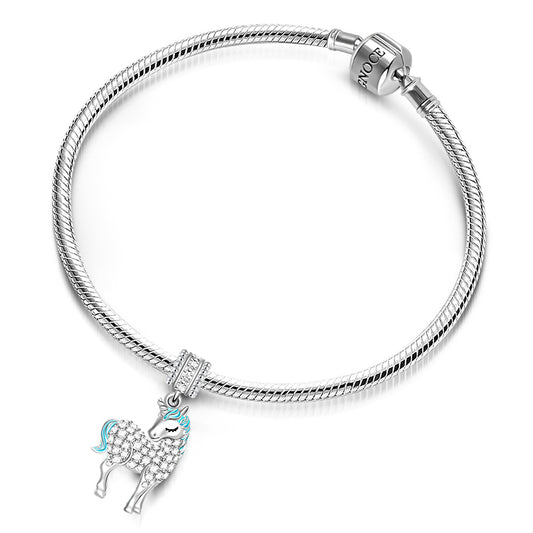 Gnoce "Divine Soul and Spirit" Unicorn Beads 925 Sterling Silver Charm Pendant fit for Bracelet/Necklace_3