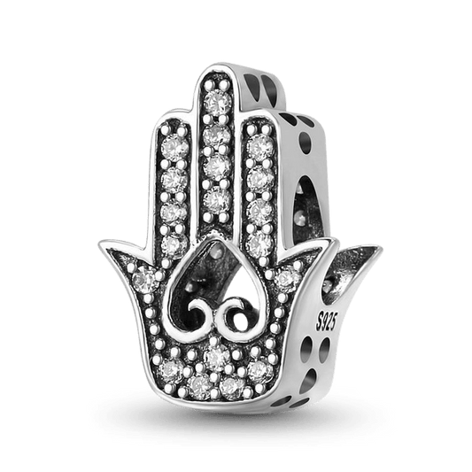 The hand of Fatima Hamsa Charm Bead Sterling Silver_1