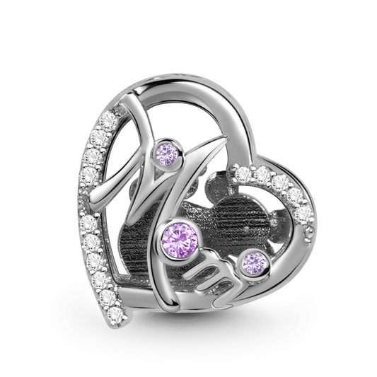 Koala Mom's Love Charm Bead 925 Sterling Silver inlaid with Crystal Stones Mother's Day Gift_1