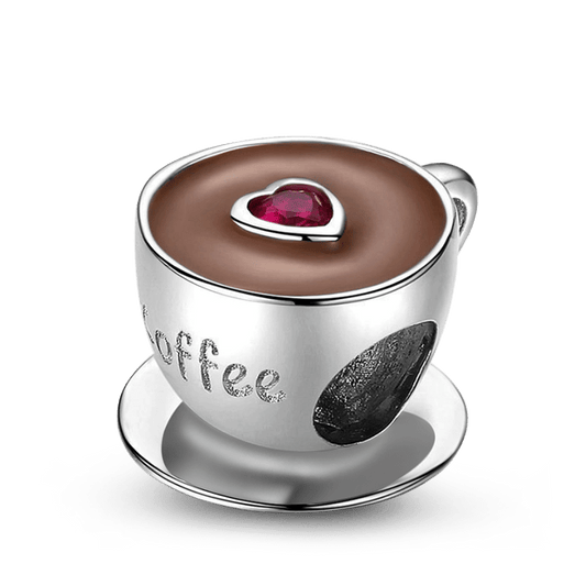 Afternoon Coffee Charm Bead Sterling Silver_1