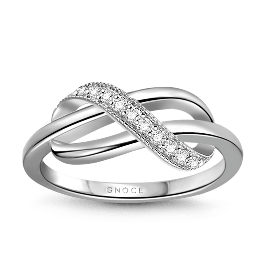 Infinity Ring 925 Sterling Silver with Stones_1