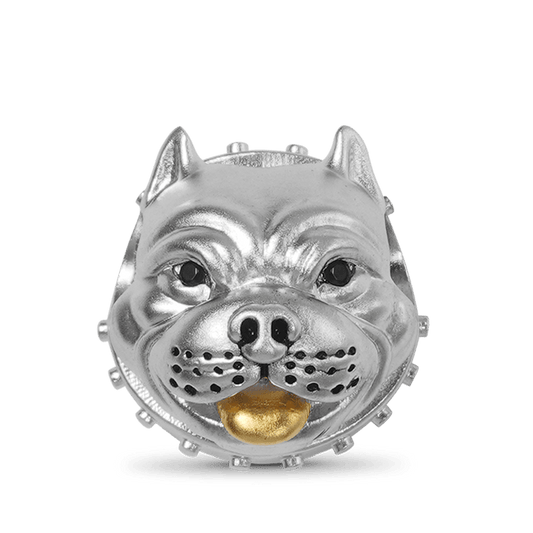 American Bully Pitbull Charm Bead Sterling Silver_1