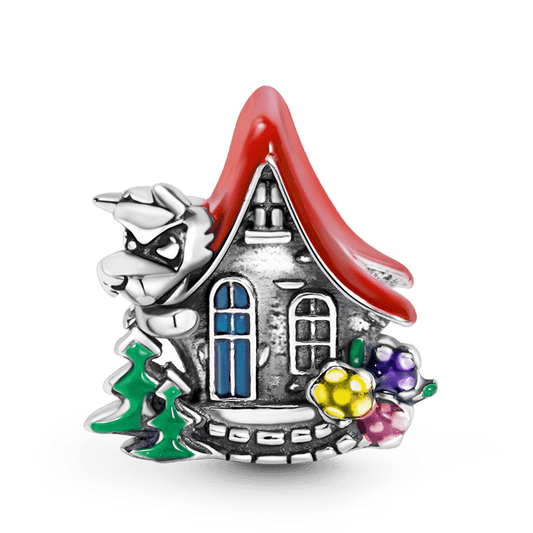 Fairy Tale House Charm Bead Sterling Silver_1