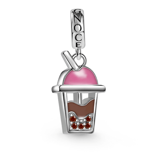 Bubble Tea Pendant Dangle Charm 925 Sterling Silver_1