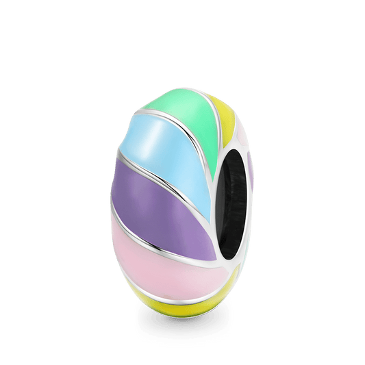 Rainbow Stopper for Charm Bracelets 925 Sterling Silver with Colorful Enamels_1