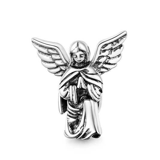 Praying Angel Stopper for Charm Bracelets 925 Sterling Silver_1