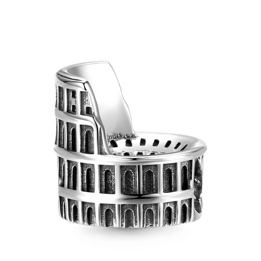 Magnificent Colosseum Rome Charm Bead 925 Sterling Silver_1