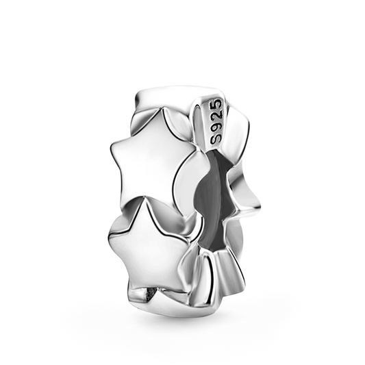 Bling Star Stopper for Charm Bracelets 925 Sterling Silver_1
