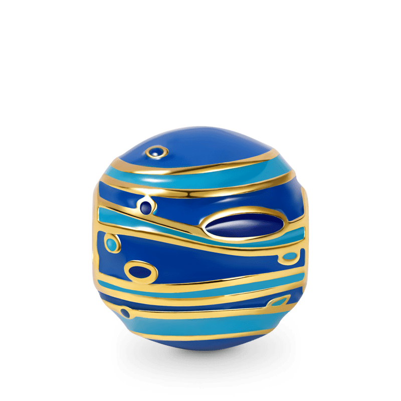 Neptune Charm Bead Sterling Silver 18K Gold Plated_1