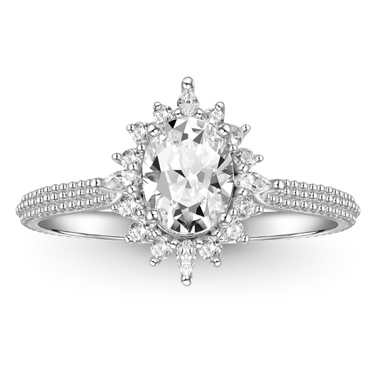 Gnoce Shimmering Four Prong Oval Cut Promise Ring_1