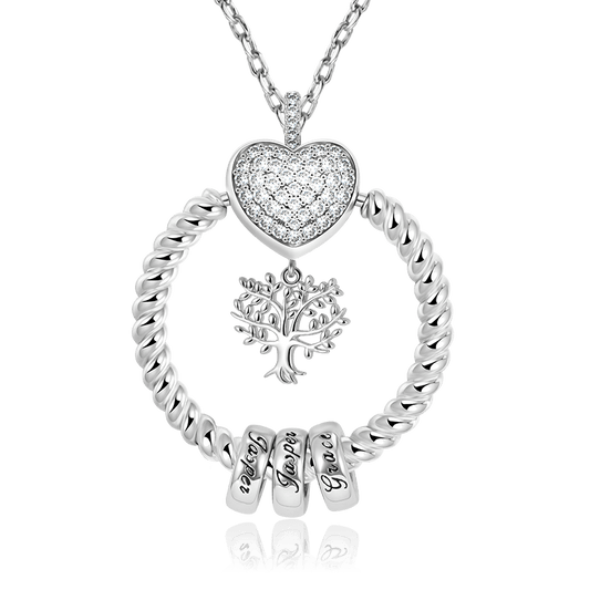 Gnoce Openable O Pendant with Lifetree Personalized Necklace_1