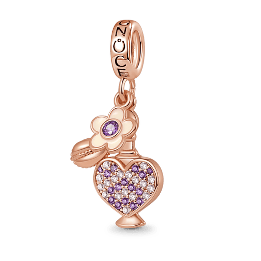 Gnoce Exquisite Perfume Heart Bottle Pendant Dangle Charm_1